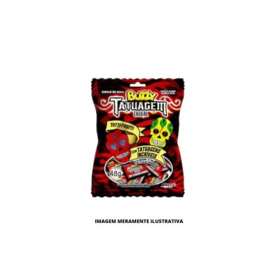 CHICLETE BUZZY TATUAGEM TRIBAL RICLAN 1X40X48G